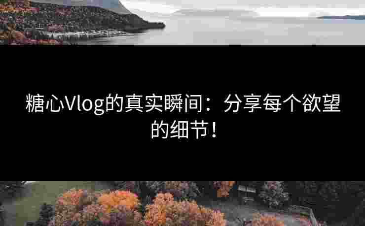 糖心Vlog的真实瞬间：分享每个欲望的细节！